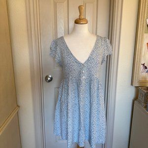 Ralph Lauren Denim & Supply Blue Floral Babydoll Dress Medium